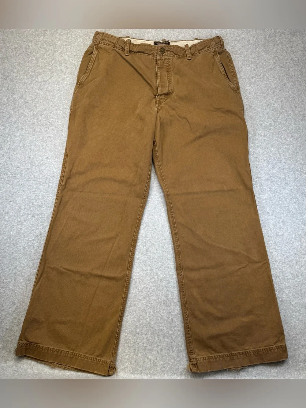 Vintage Y2K Abercrombie & Fitch Chino Pants in Caramel Brown 36x30